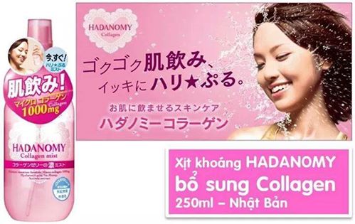 Image result for xịt khoáng collagen hadanomy