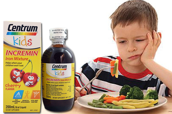 Centrum Kids Incremin Iron Mixture, giải pháp cho bé lười ăn