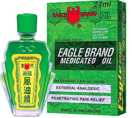 Dầu Gió Xanh Con Ó Eagle Brand Singapore 24ml