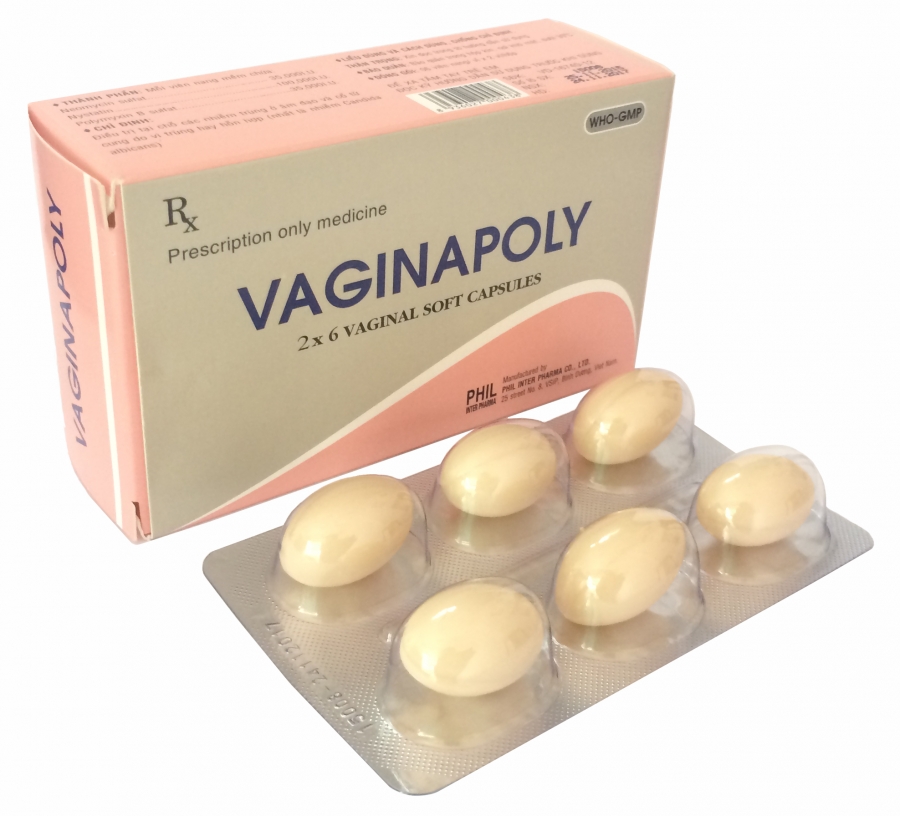 Viên nang mềm đặt âm đạo Vaginapoly (1 viên) 1