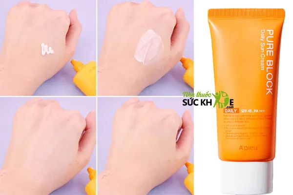 Kem chống nắng của Hàn A'Pieu Pure Block Natural Daily Sun Cream