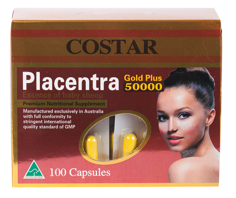 Viên uống nhau thai cừu Costar Placenta Gold Plus 50000mg là thàn phẩm được tinh chế rất tốt trong việc dưỡng da, làm đẹp