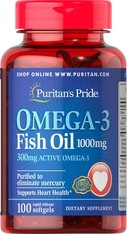 Dầu cá Puritanâs Pride Omega 3 Fish Oil 1000mg