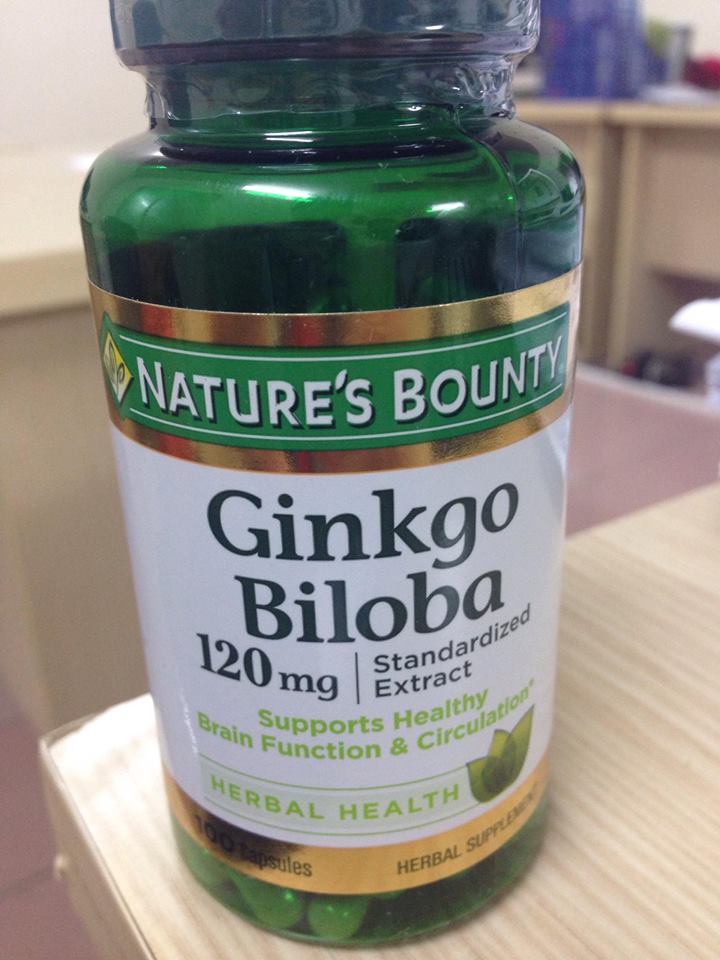 Viên Uống Nature's Bounty Ginkgo Biloba 120mg Chính Hãng