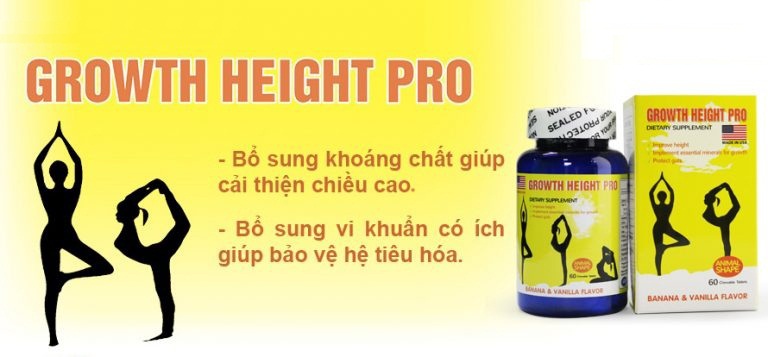 Viên Uống Tăng Chiều Cao Growth Height Pro Của Mỹ