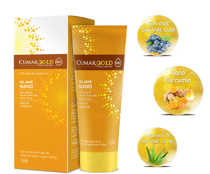CumarGold Gel Dưỡng Trắng Da, Mờ Thâm, Nám