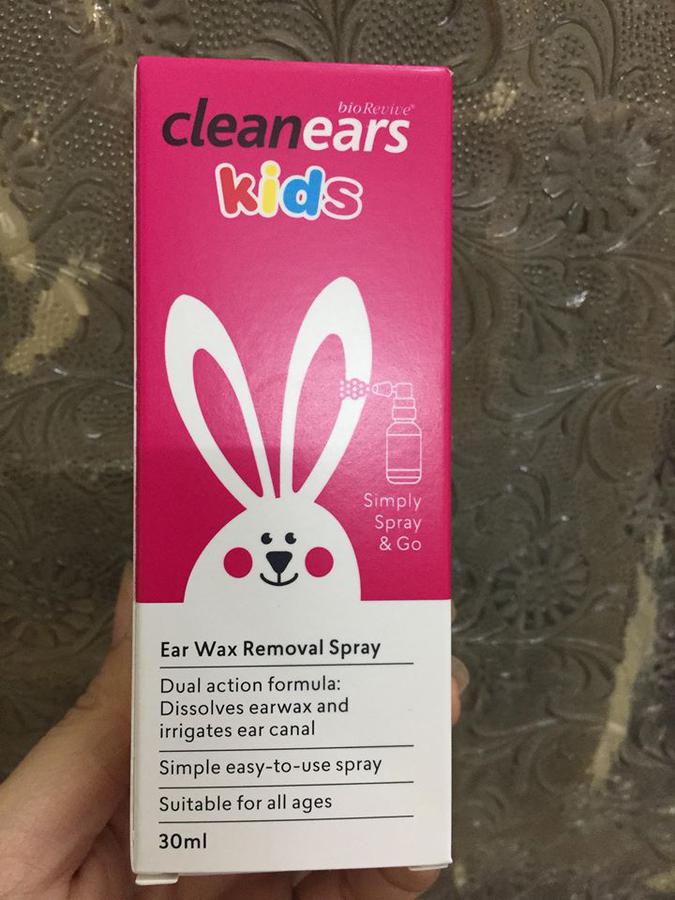 Xịt Hỗ Trợ Làm Sạch Ráy Tai Clean Ears Kids 30ml Của Úc
