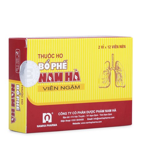 Thuốc Ho Bổ Phế Nam Hà Viên Ngậm ( 12 Viên/ Hộp)