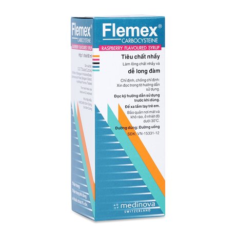 Siro điều trị rối loạn hô hấp Flemex(60ML) từ Thụy Sĩ 1