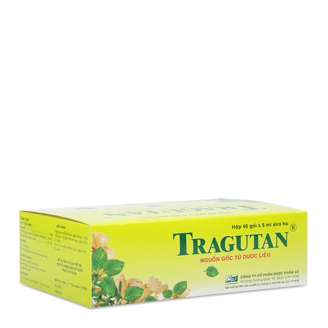 Thuốc trị ho & giảm đau họng Tragutan (40 gói x 5mg/hộp) 1