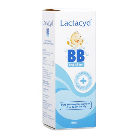 Dung dịch tắm cho trẻ em hỗ trợ điều trị rôm sảy Lactacyd BB 1