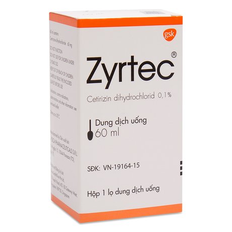 Dung dịch uống trị viêm mũi dị ứng và mề đay Zyrtec (60ml) 1
