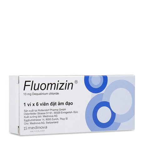 Viên đặt âm đạo chuyên trị nhiễm nấm Fluomizin 100mg 1