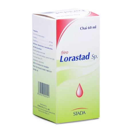 Siro trị viêm mũi dị ứng và nổi mề đay Lorastad Sp (60ml) 1