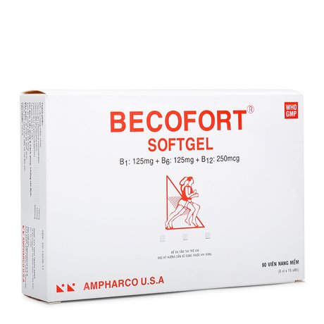 Thuốc phòng & trị sự thiếu hụt các sinh tố nhóm B Becofort 1