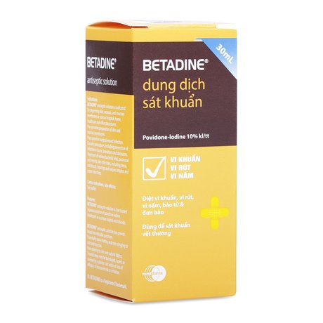 Dung dịch sát khuẩn Betadine Antiseptic 10% (30ml) 1