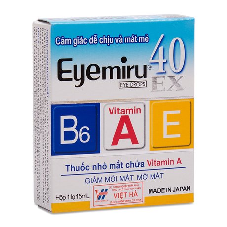 Thuốc nhỏ mắt điều trị mỏi mắt, mờ mắt Eyemiru 40ex (15ml) 1