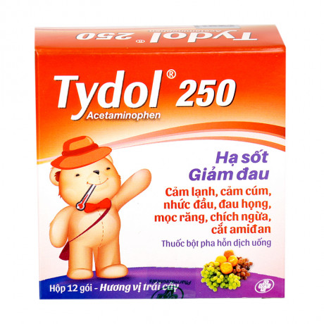 Thuốc giảm đau hạ sốt Tydol 150mg (12 gói/hộp) 1