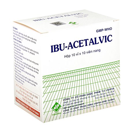Thuốc kháng viêm, giảm đau, hạ sốt Ibu- Acetalvic 1