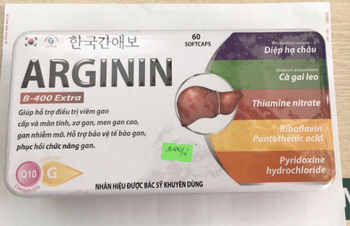 Arginin giúp mát gan, tăng cường chức năng gan- Hàn Quốc 1