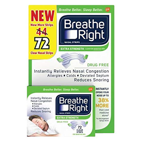 Miếng dán thông mũi giảm chứng ngủ ngáy Breathe Right 1