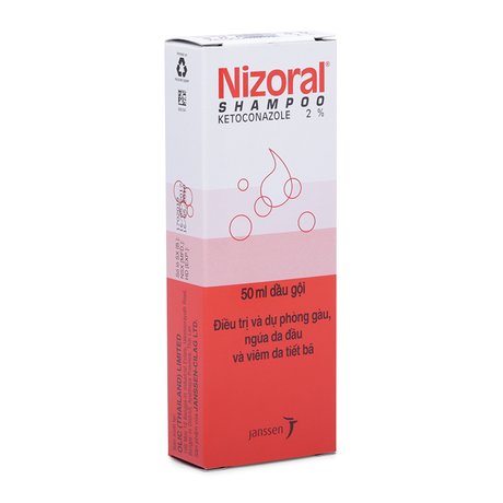 Dầu gội trị gàu, ngứa da đầu, viêm da tiết bã Nizoral 2% 1
