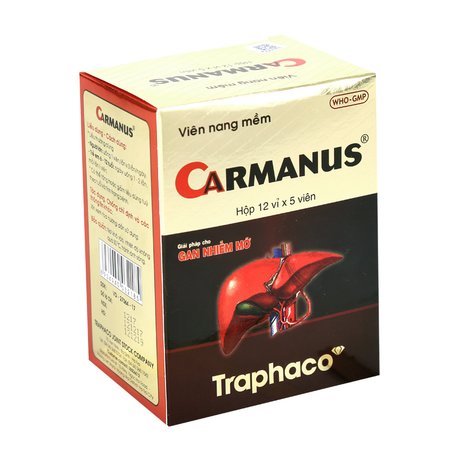 Thuốc điều trị gan nhiễm mỡ, suy gan Carmanus 1