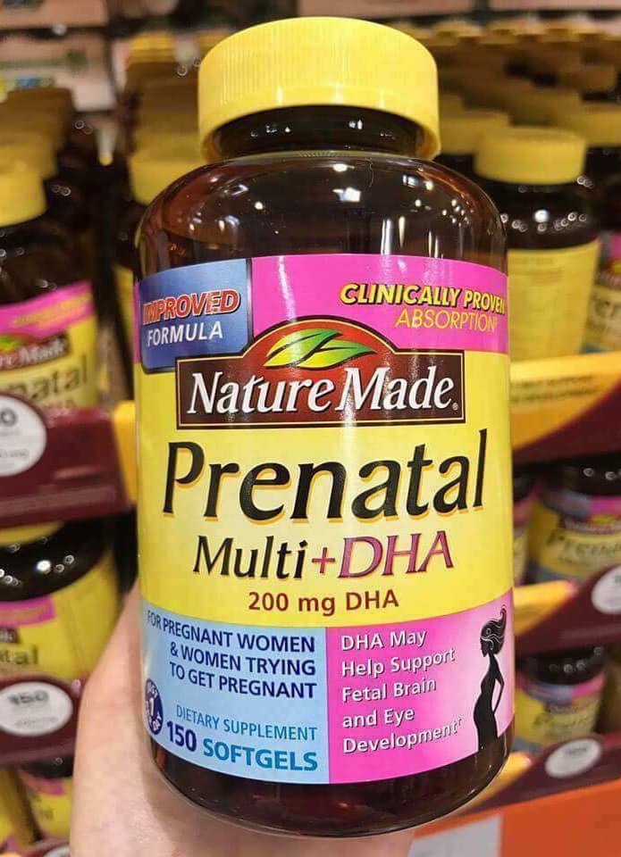 Vitamin Tổng Hợp Prenatal Multi Dha Cho Bà Bầu 150v 