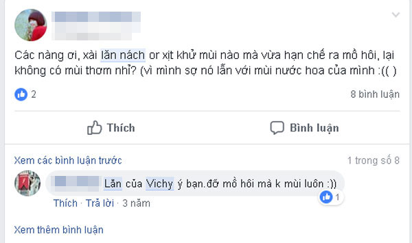 Lăn Khử Mùi Vichy Có Tốt Không? Có Mấy Loại? Giá Bao Nhiêu?