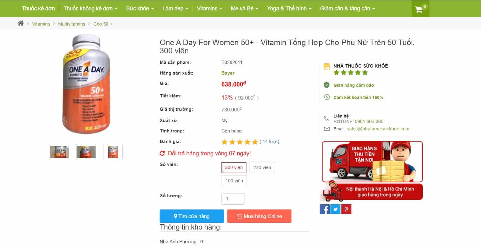 Viên Uống One A Day For Women 50+ Có Tốt Không? Dùng Có Bị Lên Cân Không?