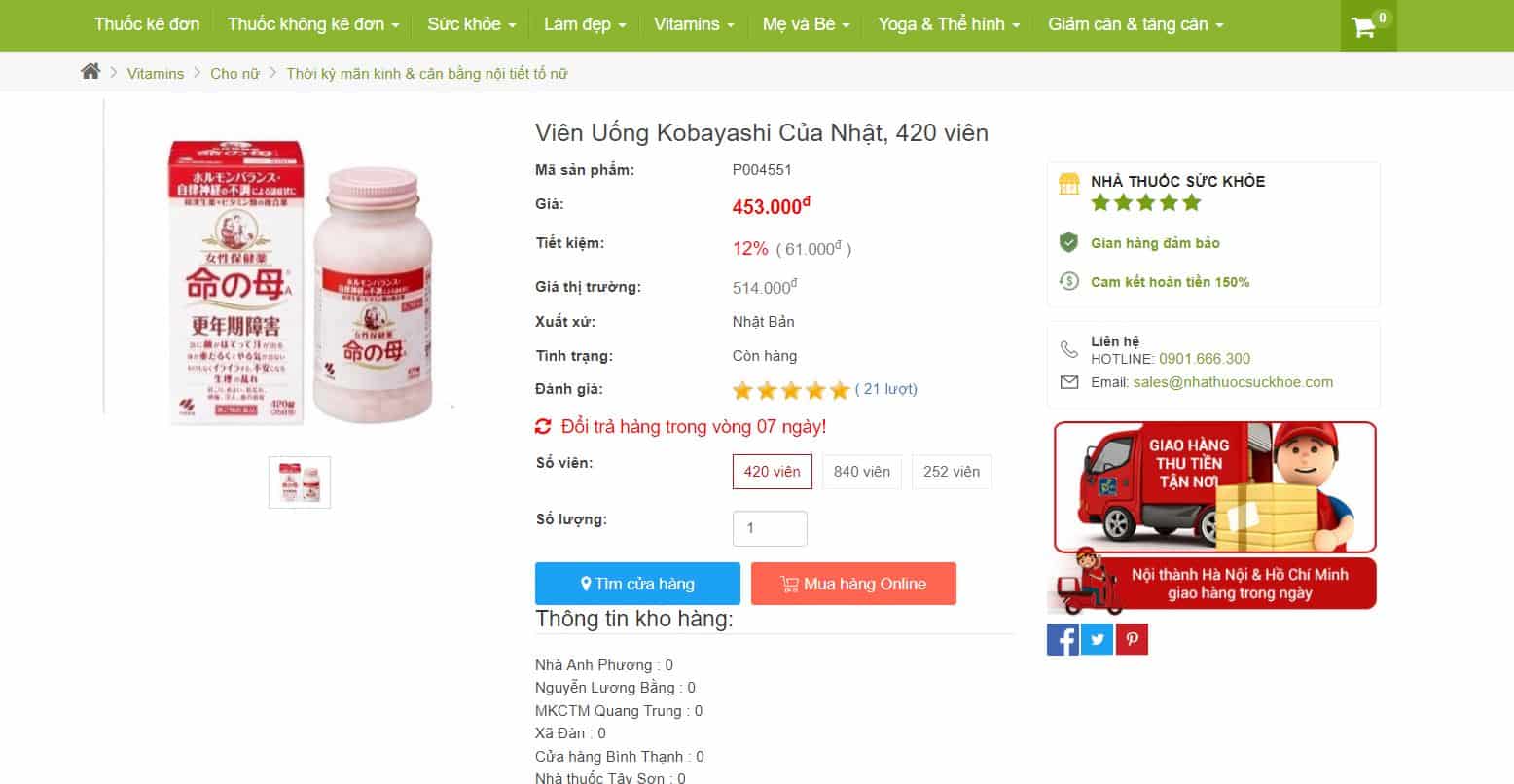 Sự Thật: Viên Uống Kobayashi Của Nhật Là Lựa Chọn Hàng Đầu Cho Sức Khỏe - Sinh Lý Nữ