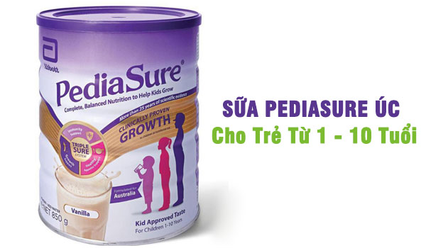 Sữa PediaSure Úc chính hãng cho trẻ từ 1 - 10 tuổi