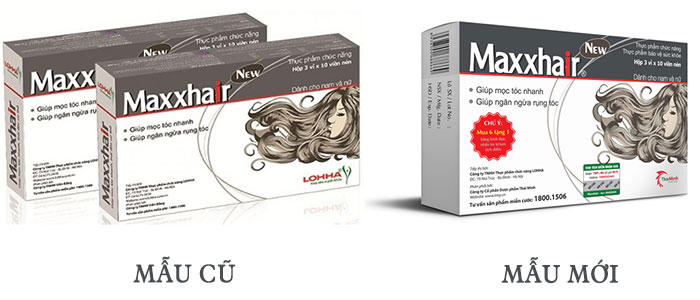 Viên uống mọc tóc Maxxhair - Giảm tóc rụng, cho tóc dày khỏe