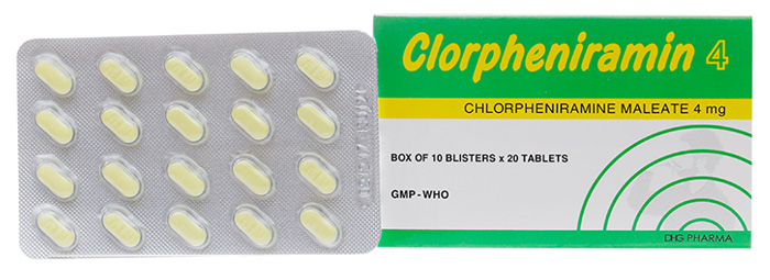 Công dụng của Clorpheniramin 4mg