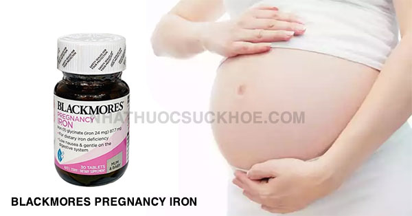 Viên sắt Blackmores Pregnancy Iron cho bà bầu Úc (hộp 30 viên)
