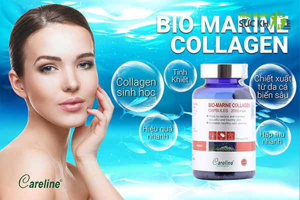 Bio Marine Collagen Careline cung cấp Collagen tái tạo da từ bên trong