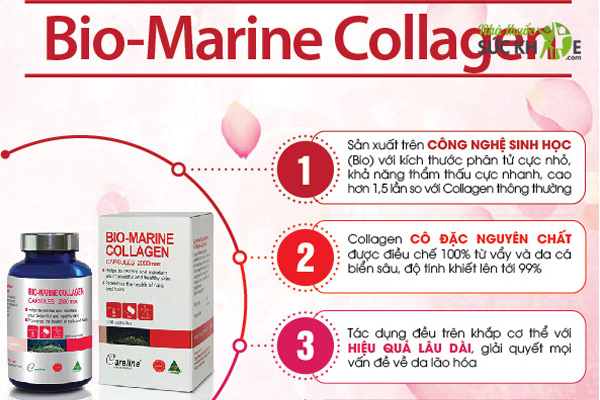 Viên uống Bio Marine Collagen Careline điều chế từ cá biển sâu