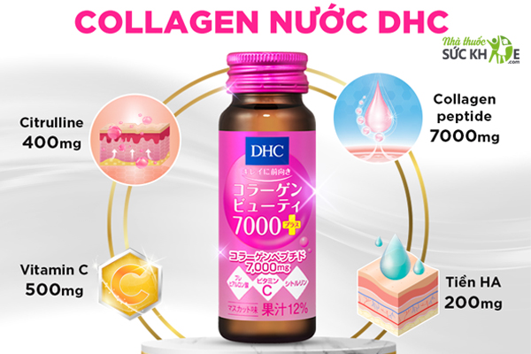 Thành phần có trong Collagen Beauty DHC dạng nước