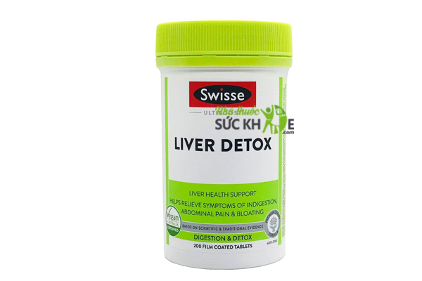 Viên uống Swisse Liver Detox chính hãng của Úc hộp 200 viên 