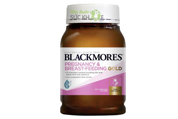  Vitamin bầu Blackmores Pregnancy Gold 180 viên của Úc, mẫu mới
