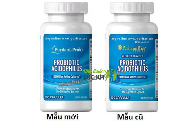 Men vi sinh Probiotic Acidophilus Puritan's Pride 