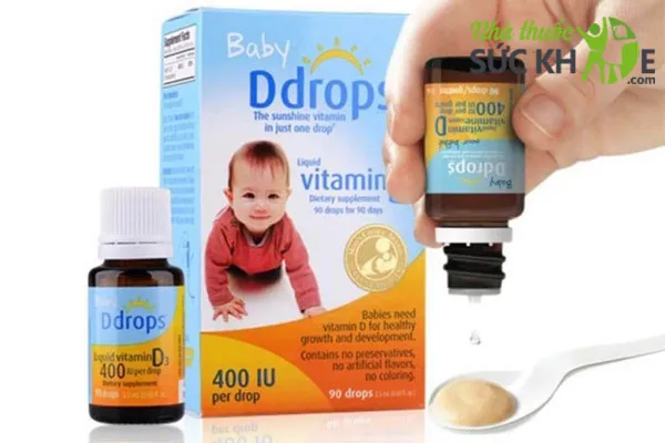 Thực phẩm chức năng Vitamin D Baby Ddrops Vitamin D3 cho trẻ sơ sinh