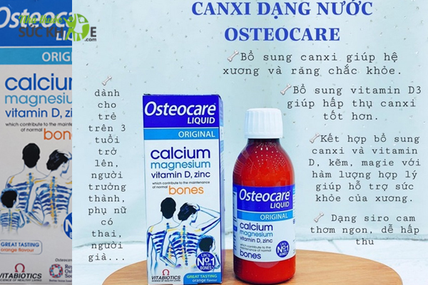 Hướng dẫn sử dụng Canxi Osteocare Liquid
