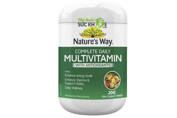 Vitamin tổng hợp & tảo biển Nature’s Way Multivitamin Spirulina  mẫu cũ