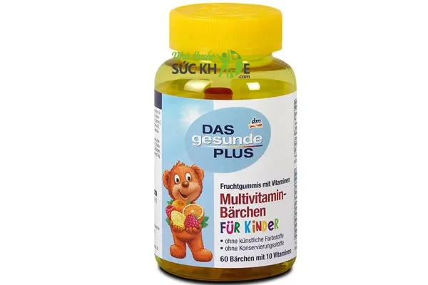 Kẹo gấu Das Gesunde Plus bổ sung vitamin tổng hợp cho bé 