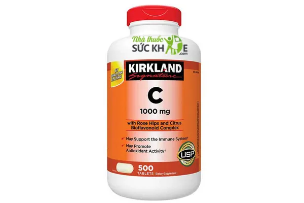 Vitamin C 1000mg Kirkland của Mỹ
