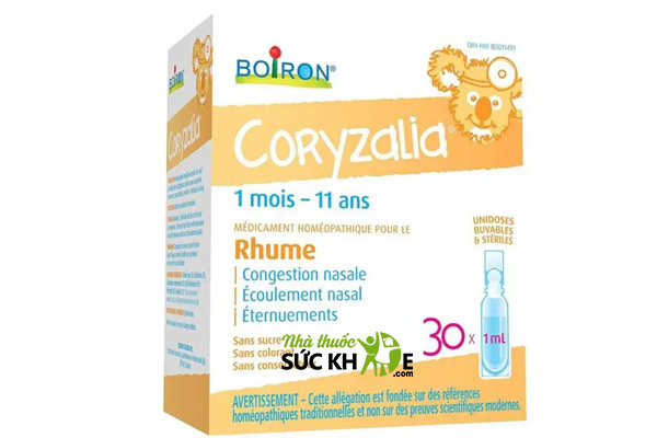 Muối uống vi lượng đồng căn cho bé Boiron Coryzalia