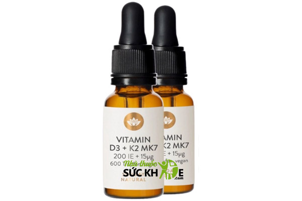Vitamin D3 K2 MK7 Sunday Natural hỗ trợ tăng chiều cao cho bé 1000IE