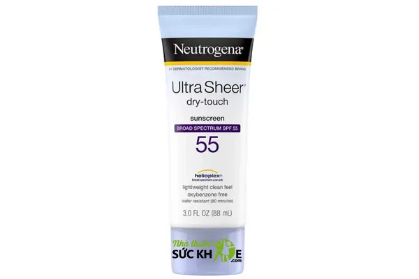 Kem chống nắng hóa học Neutrogena Ultra Sheer Dry Touch Broad Spectrum SPF55 
