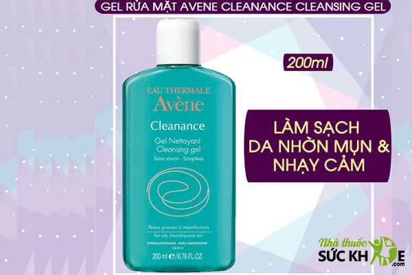 Sữa rửa mặt chứa AHA Avene Cleanance Gel Soapless Cleanser